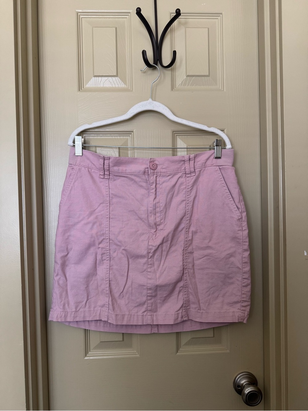 Lee Classic Cotton A-Line Skirt in Light Pink